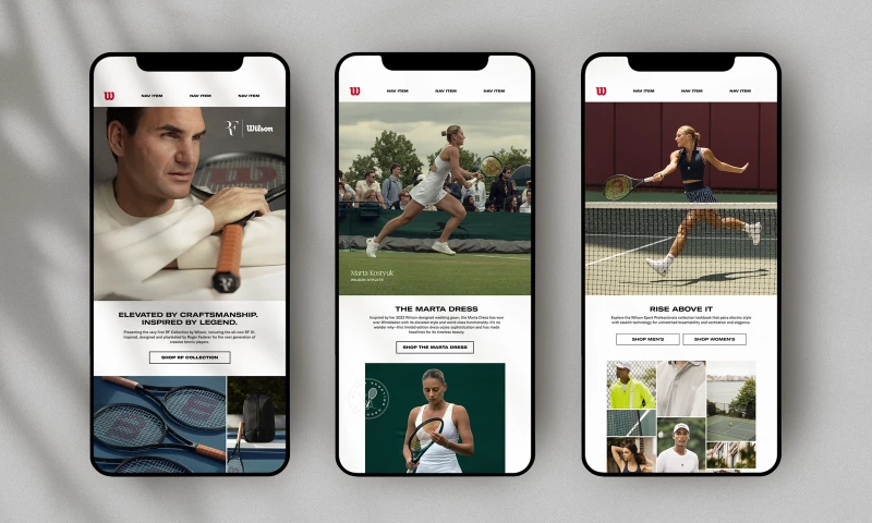 Wilson Sports Email Templates