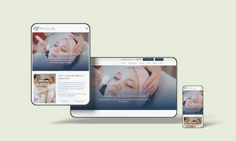NShine Technologies - Beauty Oasis - UI/UX, Web Development & Google Ads