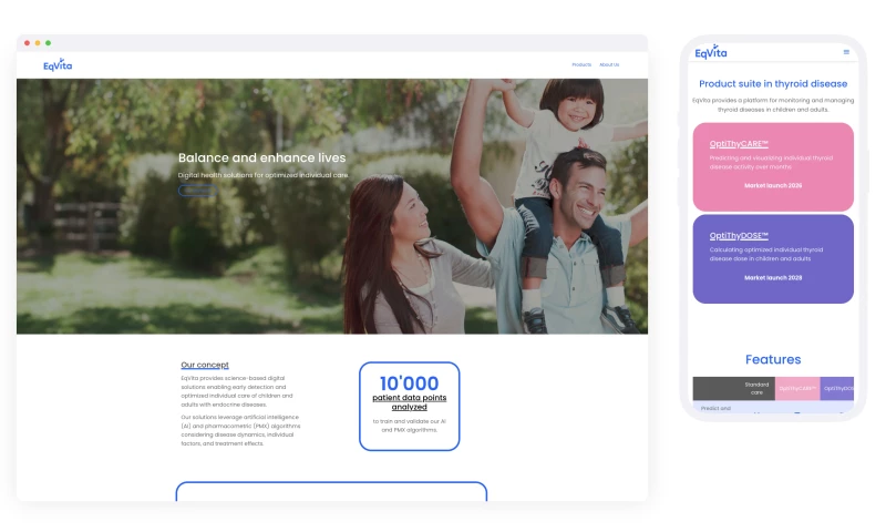 GRAAAF - A technical website for a medtech Startup asd
