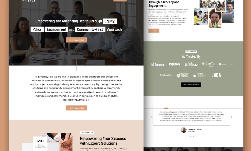 Mojo Media - New Website for for Diversity Talk