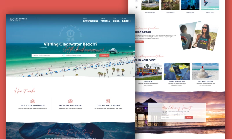 Mojo Media - New Webiste for Go Clearwater Beach