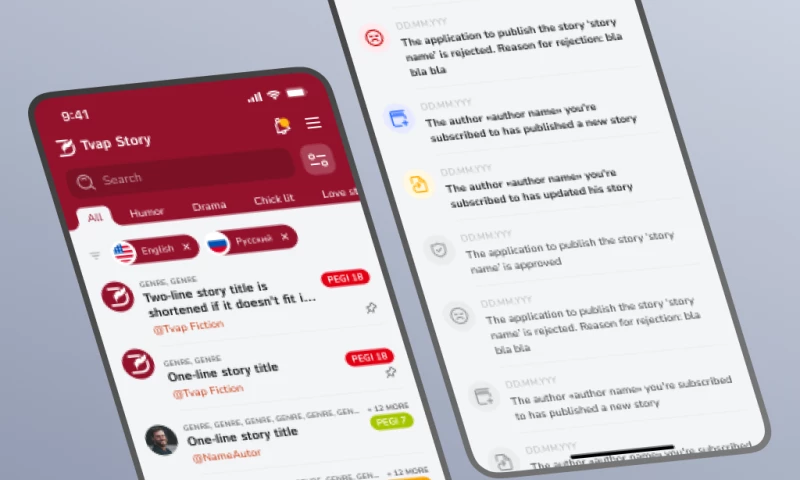 ItFox - Tvap Story A mobile application on Flutter with a custom text editor