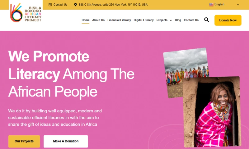 American Design Agency LLC - Bisila Bokoko Web Design & Development for an NGO