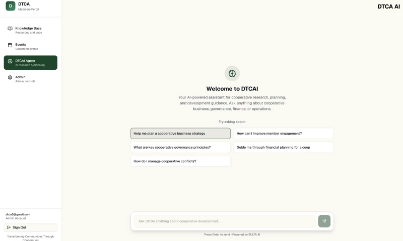 DTCAI - Cooperative AI Agent