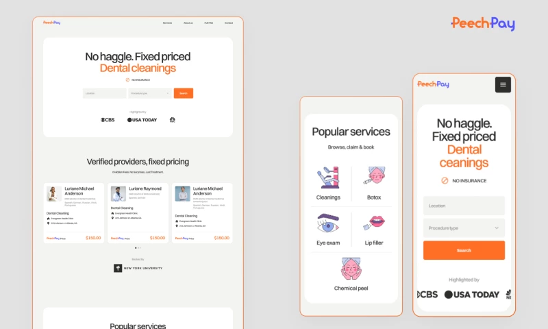 Digital Butlers - Peech Pay / Webflow Web App Design & Development