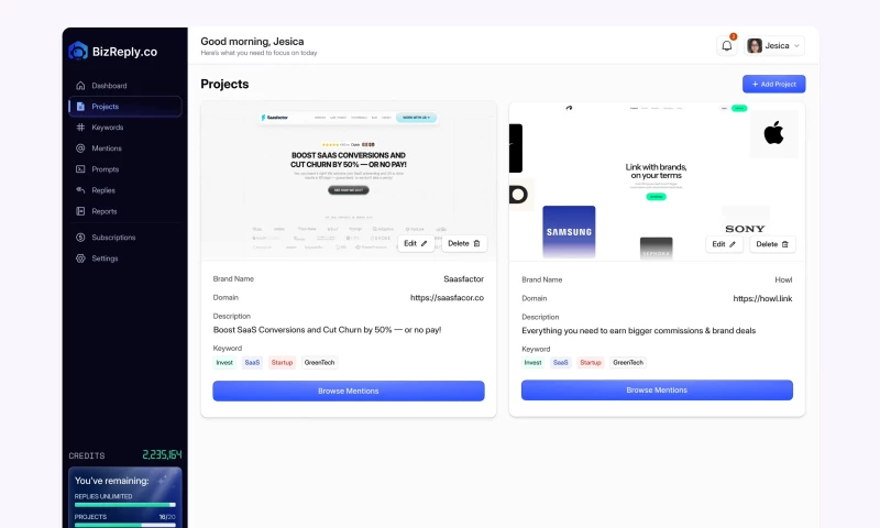 BizReply SaaS Redesign