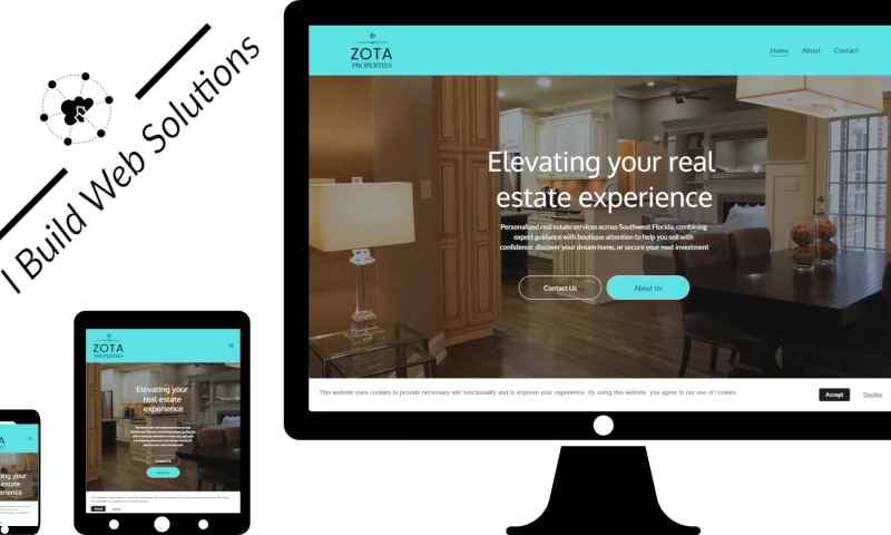 I Build Web Solutions - Zota Properties Web Design and SEO
