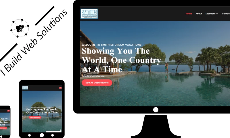 I Build Web Solutions - Smithies Dream Vacations Web Design