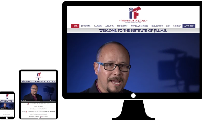 I Build Web Solutions - The Institute of F.I.L.M.S. Website + Landing Pages