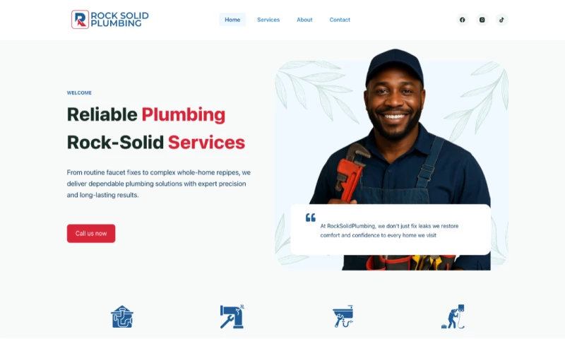 Expegrowth - Website For Plumbing Small Startup Company