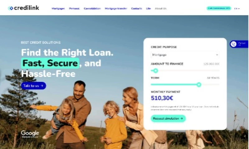 Website rebuild with mortgage simulatores