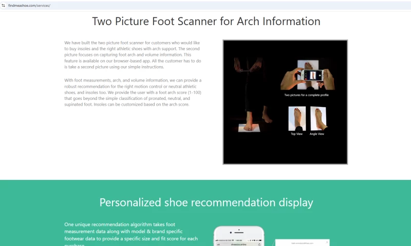 My Virtual Teams - Frontend Development & Product Deployment for Find Me A Shoe