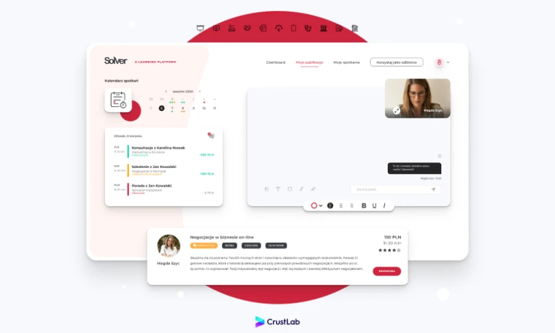 CrustLab - Solver e-learning platform
