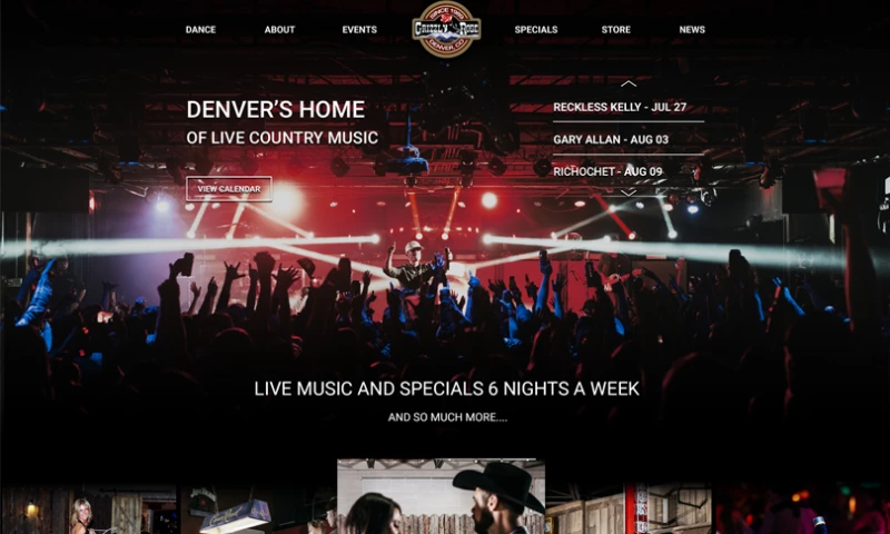 The Brandsmen - Grizzly Rose eCommerce, Concert Ticketing & Event Website