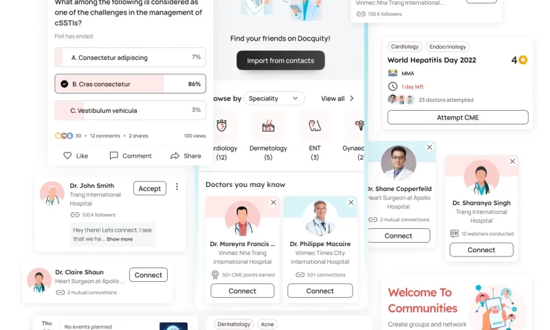 Lollypop Design Studio - Docquity Website & Mobile App Design