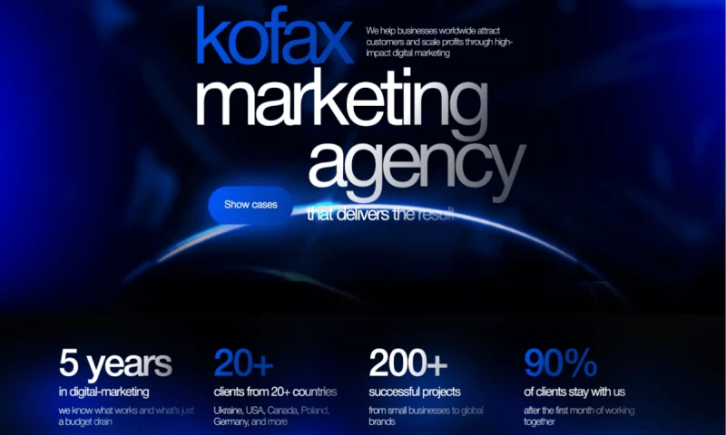 Kofax Agency - UI / UX Website Design for a Marketing Agency