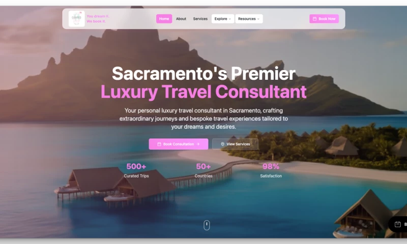 Custom Travel Agency Website with Client Portal & Booking System