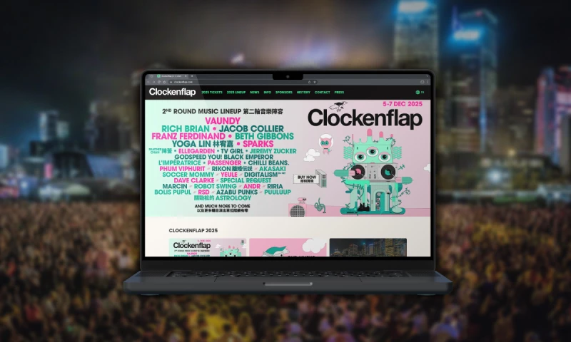 Vanta Creative - Clockenflap - Key Visuals, Social Media, Web