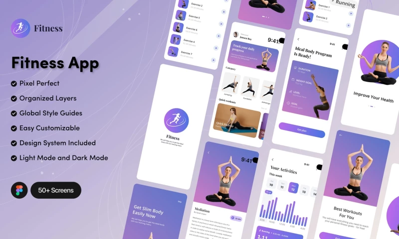 Marketing kinges - AI-Powered UX/UI Design for Fitness & Workout App by Marketingkinges.