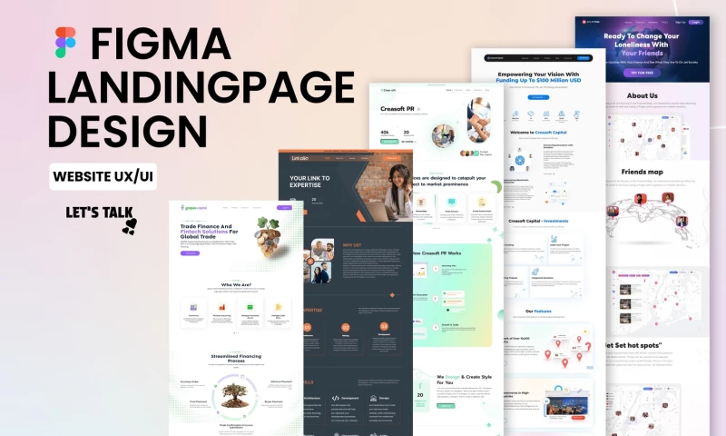 Marketing kinges - Bespoke Figma Landing Page Design for Fintech, PR & SaaS Brands