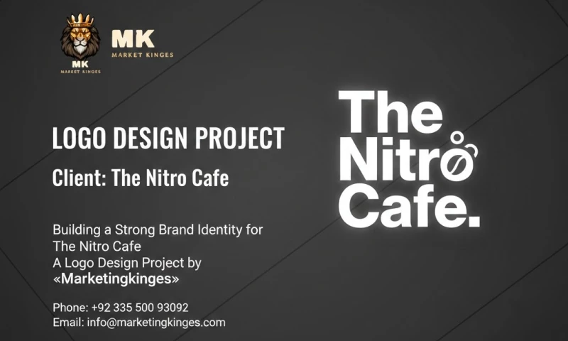 Marketing kinges - Modern Logo and product design for The Nitro Cafe Using Golden Ratio.
