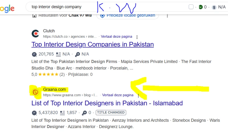 Marketing kinges - Marketingkinges provide SEO services for Graana interor design company