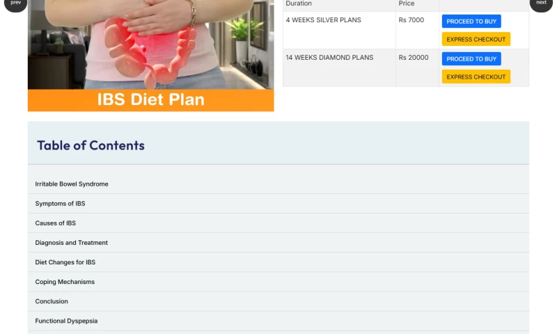 UnitedWebSoft - Diet & Nutrition Website Redesign