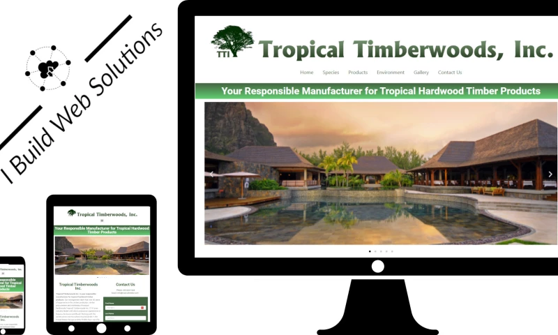 Tropical Timberwoods Web Design