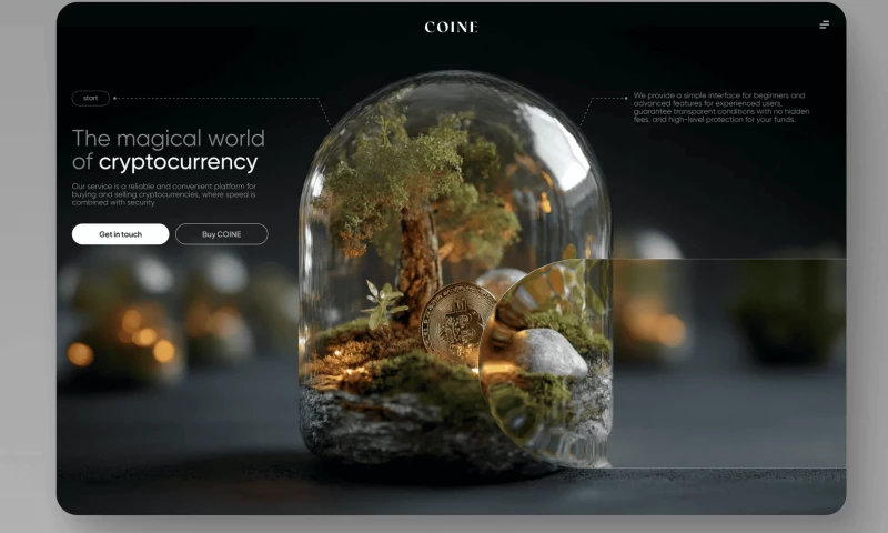 U1CORE - COINE: The World of Cryptocurrency | UI/UX Design