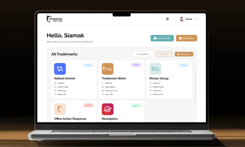 Trademark Shark - All-In-One Trademark Management