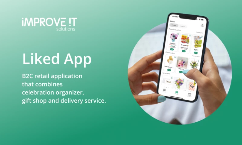 ImproveIT Solutions - LikedApp B2C retail application