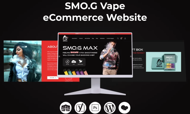 TAIBA Creations - SMO.G Vape eCommerce Website