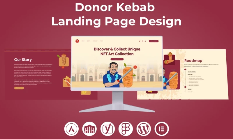 TAIBA Creations - DonorKebab NFT Landing Page