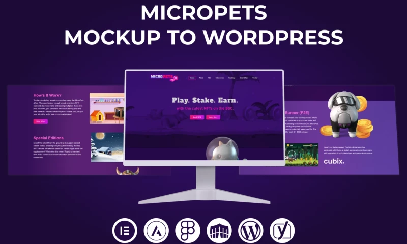TAIBA Creations - MicroPets Landing Page Redesign