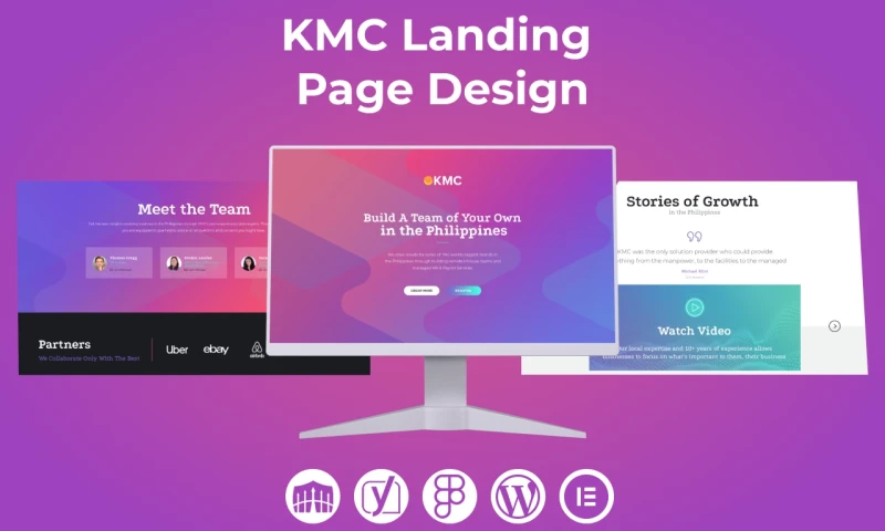 TAIBA Creations - KMC Landing Page Design