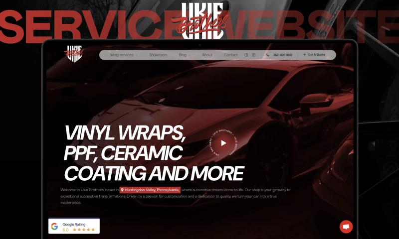 Kofax Agency - UI / UX Website Design for an Automotive Services Website