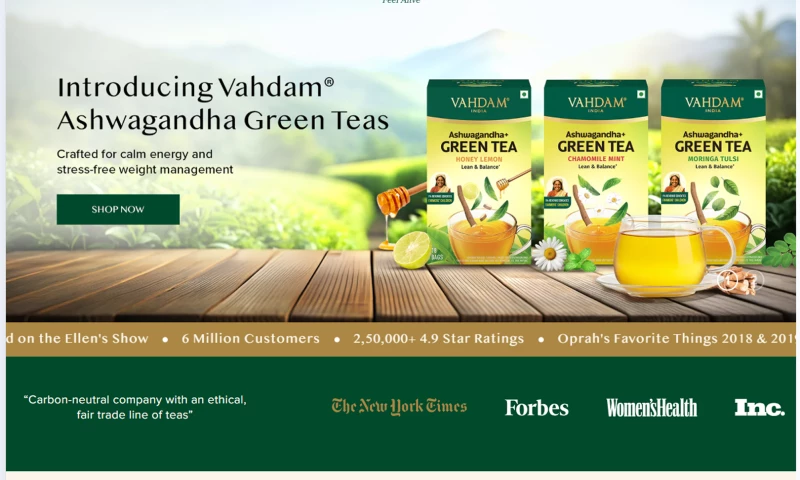 Softpule Infotech Pvt. Ltd. - VAHDAM India | Global Shopify Store for a Premium Tea Brand