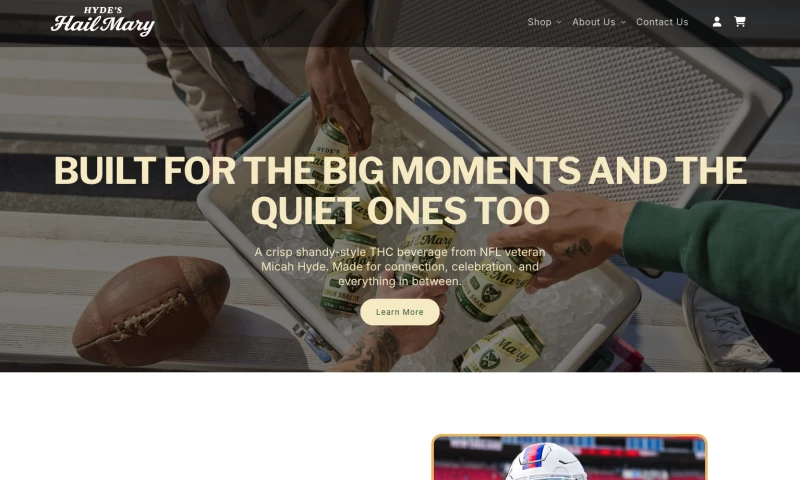 Mobile-First Shopify for Hydes Hail Mary