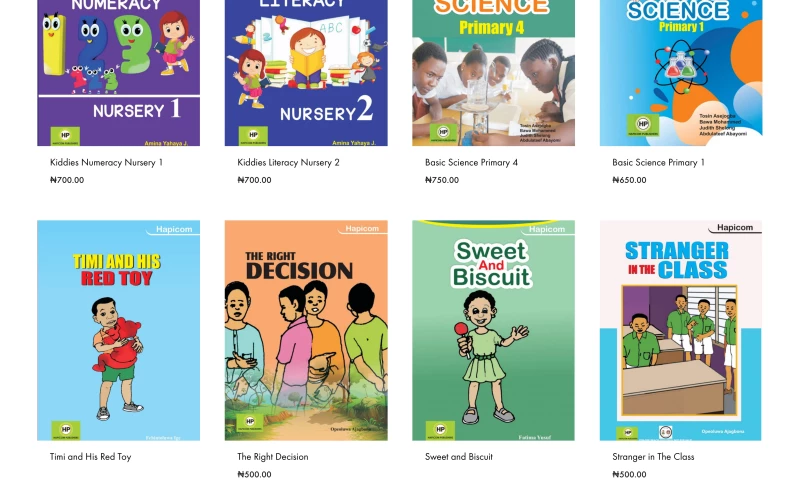 Techvantage Innovations - Hapicom Publishers Ecommerce Website