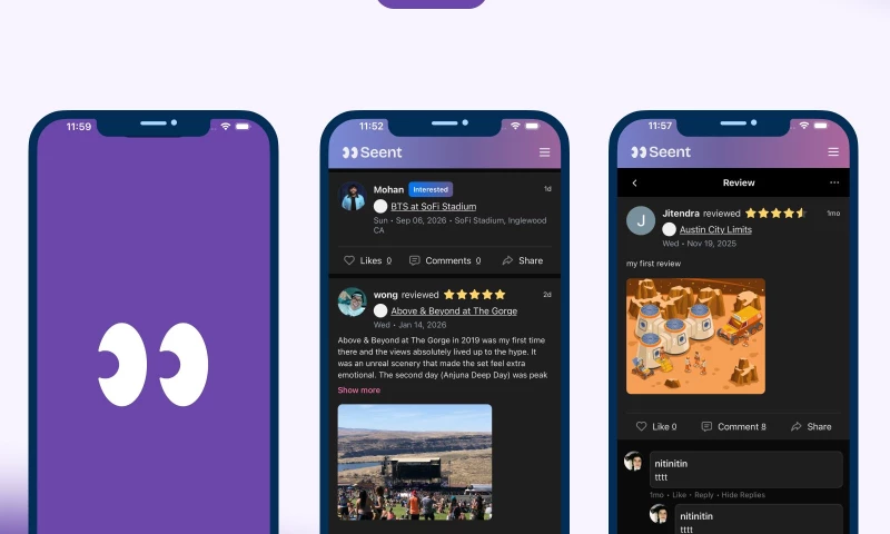 Upcodo Digital - Seent IOS & Andriod Mobile App
