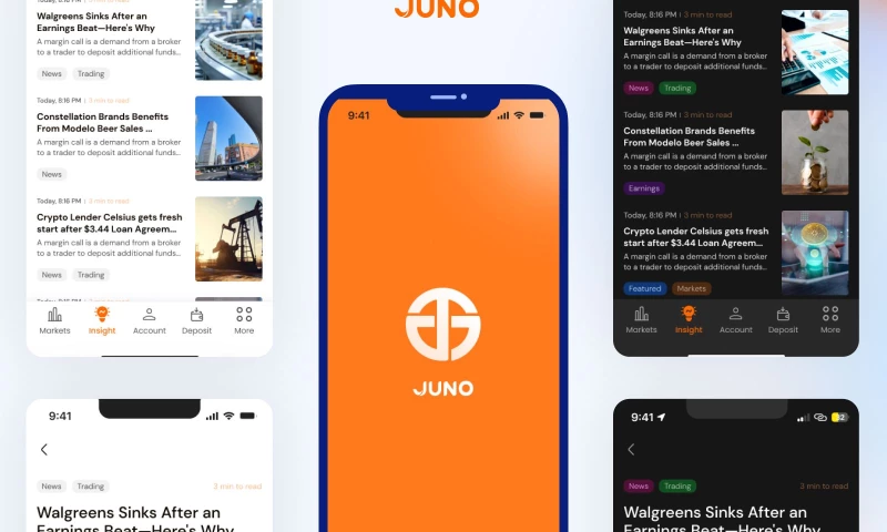 Upcodo Digital - Juno Market Trading Mobile App