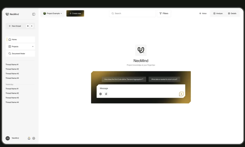 U1CORE - NeoMind | AI Interface for Technical Insights
