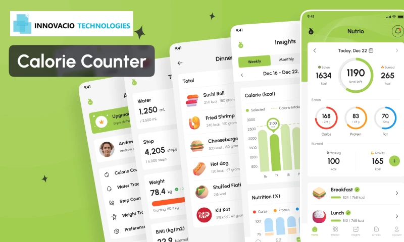 Innovacio Technologies - AI-Powered Calorie Counter & Nutrition Tracking Platform
