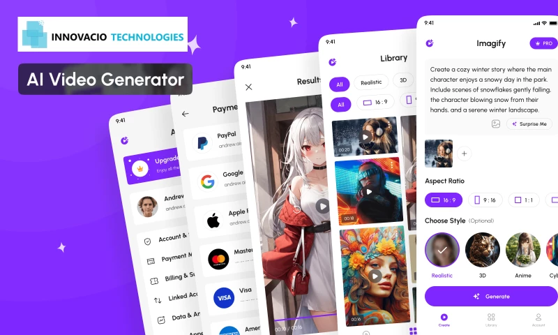 Innovacio Technologies - AI-Powered Video Generation & Automation Platform