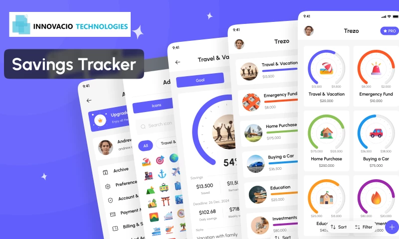 Innovacio Technologies - AI-Powered Savings Tracker & Financial Planning Platform