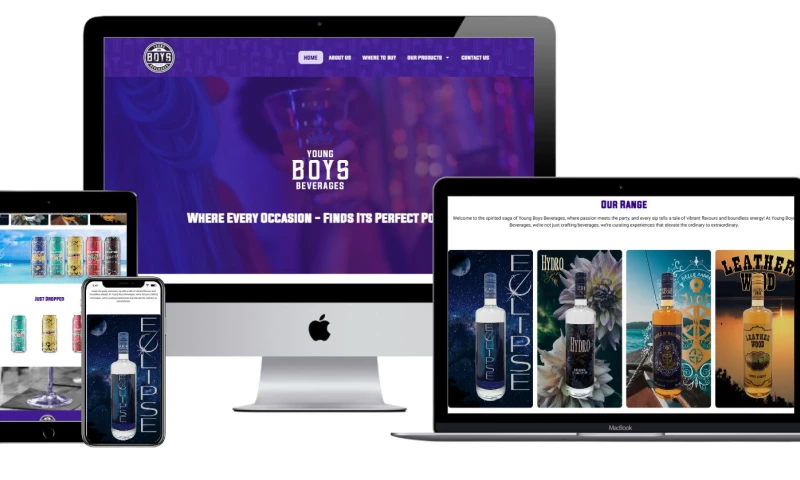 Scalable Multi-Brand WordPress Website for Young Boys Beverages
