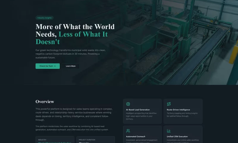 Seasia Infotech - AI-Powered Sales Intelligence Platform Development for Waste Management & Hauling