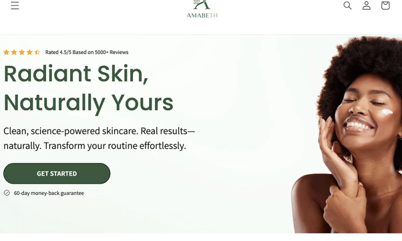 Amabeth Shopify E-commerce Setup & Optimization