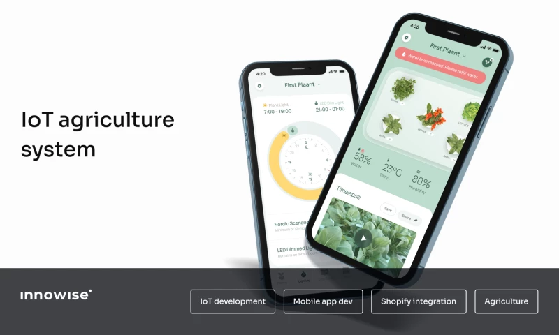 Smart home garden to grow plants with no soil