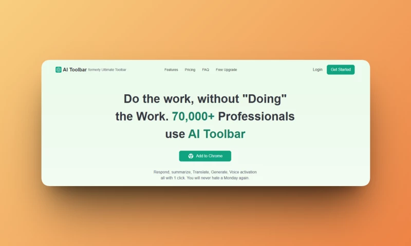 AI Toolbar - Free Virtual Assistant Chrome Extension
